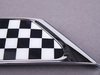 ES#77059 - 51130432572 - Checkered Flag Side Scuttle Set - Priced As Set - (NO LONGER AVAILABLE) - Get the rally checkered look for the sides. - Genuine MINI - 