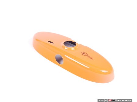 ES#2601898 - 51162311266 - Orange Cover Rearview Mirror - Part of the Ray Line neon color series - manual dip - Genuine MINI - MINI