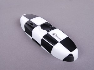 ES#79591 - 51160412784 - Checkered Cover Rearview Mirror - Attaches to the back of the center mirror : auto dip - Genuine MINI - MINI