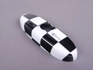 Checkered Cover Rearview Mirror