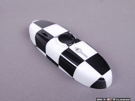 ES#79591 - 51160412784 - Checkered Cover Rearview Mirror - Attaches to the back of the center mirror : auto dip - Genuine MINI - MINI