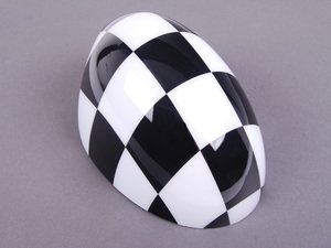 ES#79596 - 51160415077 - Mirror Cap Checkered Flag - Left - (NO LONGER AVAILABLE) - Upgrade or replace your MINI side mirror cap - Genuine MINI - 