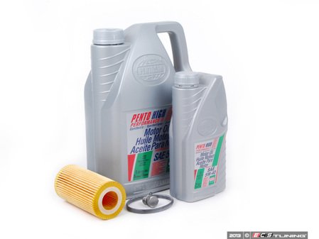 ES#6459 - MK525T3KKT -  Oil Service Kit - Includes Pentosin oil, Mann filter, and standard drain plug - Assembled By ECS - Volkswagen