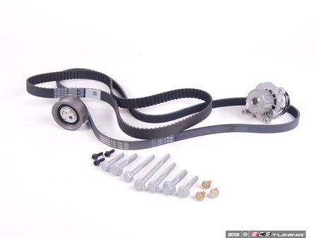 ES#2146 - 038198479V2 - Timing Belt Kit - Ultimate - Going beyond the basic kit with a new accessory belt, water pump, and stretch bolts - Assembled By ECS - Volkswagen