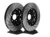 ES#2609284 - 002725ECS01AKT - Front Cross-Drilled & Slotted 2-Piece Brake Rotors - Pair (345x30) - Direct bolt-on replacement - 25% less weight! - ECS - Audi