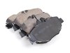 ES#2681140 - 0044208720 - Front Euro Ceramic Brake Pad Set - Includes new brake pad wear sensors - Akebono - Mercedes Benz