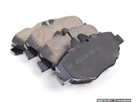ES#2681140 - 0044208720 - Front Euro Ceramic Brake Pad Set - Includes new brake pad wear sensors - Akebono - Mercedes Benz