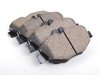 ES#2681140 - 0044208720 - Front Euro Ceramic Brake Pad Set - Includes new brake pad wear sensors - Akebono - Mercedes Benz