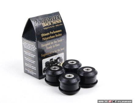 ES#2651410 - PFF3-203Bx4 - Front Upper Control Arm Bushing Set - Inner - Race - Improves handling and control - Upgrade to a more engaging driving experience - Powerflex Black Series - Audi Volkswagen