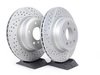 ES#2649828 - 34116778647-KT3 - Performance Front & Rear Brake Service Kit - Featuring ECS front 2 piece drilled and slotted and rear ECS V5 drilled and slotted rotors with ECS EP24 Enthusiast Performance pads - Assembled By ECS - BMW