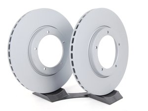 ES#2588308 - 477405083AKT1 - Z-Coated Front Brake Rotors - Pair 11.12" (282.5mm) - Front axle fitment - Both left and right - Zimmermann - Porsche