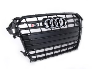 ES#2680872 - 8K0853651AFCKA - S4 Grille Assembly - Black with gloss black trim - Used in the 'Black Optics' package - Genuine Volkswagen Audi - Audi