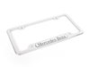 ES#1829253 - Q6880086 - License Plate Frame - Mercedes-Benz License Plate Frame (Polished Stainless Steel) - Genuine Mercedes Benz - Mercedes Benz
