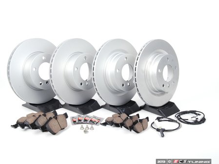ES#2682258 - 34116854998KT5 - Front & Rear Brake Service Kit - Featuring Zimmermann rotors rotors and ECS DD23 ceramic pads. - Assembled By ECS - BMW