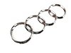 ES#248555 - 8E98537422ZZ - Audi Trunk Emblem - Trunk mounted Audi rings, featuring self adhesive backing - Genuine Volkswagen Audi - Audi