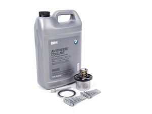 ES#2695571 - 11537835558KT6 - Thermostat Replacement Kit - Includes Behr thermostat, gaskets and hardware, and coolant - Assembled By ECS - BMW
