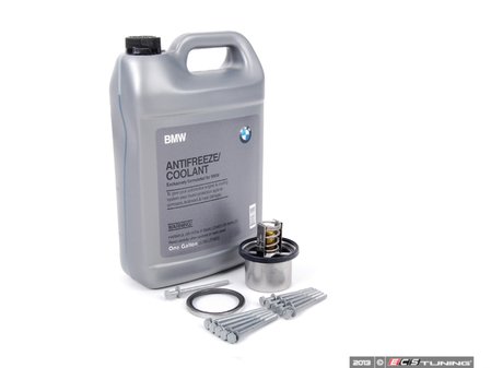 ES#2695571 - 11537835558KT6 - Thermostat Replacement Kit - Includes Behr thermostat, gaskets and hardware, and coolant - Assembled By ECS - BMW