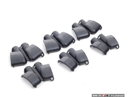 ES#259760 - 022906921 - Ignition Coil Cover Set - Black - Set Of 6 - Replace your damaged, or faded coil connector covers with this new complete set. - Genuine Volkswagen Audi - Audi Volkswagen