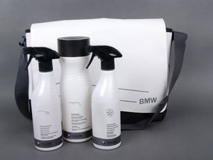 ES#2500876 - 83120443884 - BMW Car Care Kit - (NO LONGER AVAILABLE) - Includes interior cleaner, wheel cleaner, and a carrying bag - Genuine European BMW - 