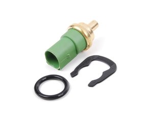 ES#2535452 - 059919501AKTU -  Coolant Temperature Sensor With O-Ring & Clip - 4 Pin - *ECS Recommends* - Updated Green sensor with square/round connector. Please check existing sensor color - URO - Audi Volkswagen