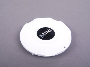 ES#65795 - 36136764102 - Hub Cap With MINI Logo White For R93 Wheel- Priced Each - Needed with new wheels or for lost caps - Genuine MINI - MINI