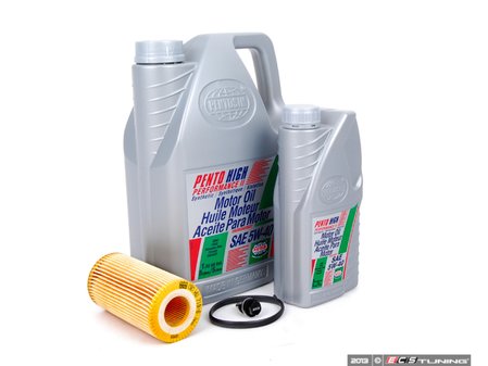 ES#6460 - MK525T3KKTwmdp -  Oil Service Kit - With Magnetic Drain Plug - Includes Pentosin oil, Mann filter, and ECS magnetic drain plug - Assembled By ECS - Volkswagen