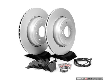ES#252303 - e46erbk-ak - Rear Brake Service Kit - Featuring ECS V5 brake rotors and ECS DD23 "Daily Driver" ceramic pads. - Assembled By ECS - BMW