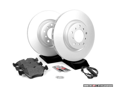 ES#252277 - E46EFBK-AK - Front Brake Service Kit - Featuring ECS V5 coated rotors and ECS DD23 "Daily Driver" ceramic pads. - Assembled By ECS - BMW
