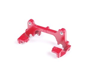 ES#1858356 - 5N0615125A - Front Caliper Carrier - Priced Each - Secures the caliper to the spindle, painted red - Genuine Volkswagen Audi - Volkswagen