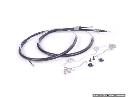 ES#2592627 - 1K0609721BEKT2 - Parking Brake Refresh Kit - Includes cables, brackets, springs and securing hardware - Assembled By ECS - Audi