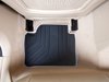 ES#2530669 - 51472220142 - Modern Line Rear Rubber Floor Mat Set - Schwarz/Black With Beige Accent - Genuine BMW - BMW