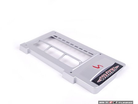 ES#39175 - 17517556988 - Sealing Plate - JCW Silver - Located on top of the Cooper S w/ JCW kit - Genuine MINI - MINI