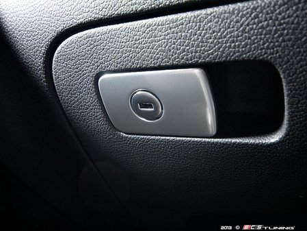 ES#319387 - 1K1857147D3Q7 - Aluminum Look Glove Box Handle - Great upgrade for your interior - Genuine Volkswagen Audi - Volkswagen
