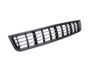 ES#2083309 - 8E0807647C5PV -  Lower Center Grille - Satin Black With Black Trim - Located in the lower middle portion of the standard front bumper - Genuine Volkswagen Audi - Audi