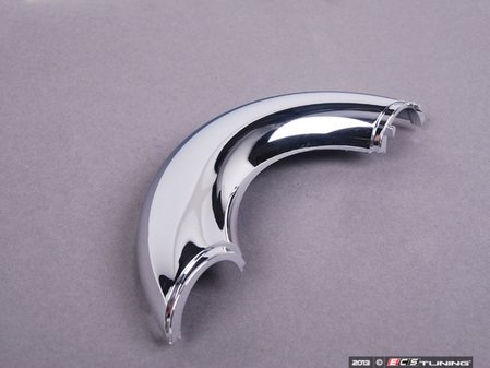 ES#112257 - 51437124905 - Roll Over Trim Chrome - Front Left - Attaches to the outside of the metal roll bars - Genuine MINI - MINI