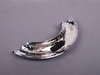 ES#112259 - 51437124907 - Roll Over Trim Chrome - Rear Left - Attaches to the outside of the metal roll bars - Genuine MINI - MINI