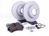 ES#2602246 - 95535140141FPKT - Performance Front Brake Service Kit - Featuring Zimmerman Z-Coated rotors and Hawk HPS brake pads - Assembled By ECS - Porsche