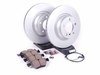 ES#4830452 - 34116854999KT13 - Front Brake Service Kit - Featuring Zimmermann coated rotors and ECS DD23 "Daily Driver" ceramic pads. - Assembled By ECS - BMW
