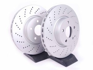 ES#2586615 - 2044211012KT2 - Front Brake Rotors - Pair (322x32) - Featuring a protective Meyle Platinum coating - Meyle - Mercedes Benz