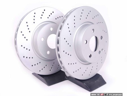 ES#2586615 - 2044211012KT2 - Front Brake Rotors - Pair (322x32) - Featuring a protective Meyle Platinum coating - Meyle - Mercedes Benz