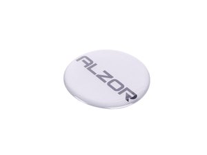 ES#2635592 - az545mm - Alzor Center Cap Sticker - 54.5mm - Black Logo On Silver- Priced Each - Alzor - 
