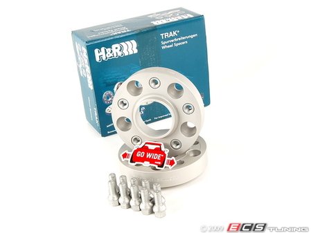 ES#384 - 6075725 - DRA Series Wheel Spacers - 30mm (1 Pair) - Mounting bolts included, these spacers bolt to the hub and the wheels bolt to the spacers using your stock lug bolts. - H&R - BMW
