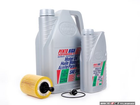ES#9686 - B6PASS363KKTwmdp - Oil Service Kit - With Magnetic Drain Plug - Featuring Pentosin oil, Hengst filter, and upgraded ECS magnetic drain plug - Assembled By ECS - Volkswagen
