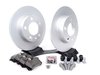 ES#257372 - 1J0698014 - Rear Brake Service Kit (232x9) - Featuring Zimmermann rotors and ECS DD23 "Daily Driver" ceramic pads. - Assembled By ECS - Audi Volkswagen