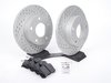 ES#2561568 - 8D0601AXSGMTKT - Performance Rear Brake Service Kit - (NO LONGER AVAILABLE) - Featuring ECS GEOMET Drilled & Slotted rotors and Hawk HPS pads - Assembled By ECS - 