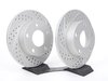 ES#2561568 - 8D0601AXSGMTKT - Performance Rear Brake Service Kit - (NO LONGER AVAILABLE) - Featuring ECS GEOMET Drilled & Slotted rotors and Hawk HPS pads - Assembled By ECS - 