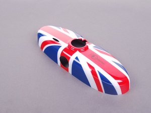 ES#79588 - 51160412519 - Union Jack Cover Rearview Mirror - (NO LONGER AVAILABLE) - Attaches to the back of the center mirror - manual dip - Genuine MINI - 