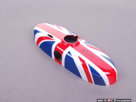 ES#79588 - 51160412519 - Union Jack Cover Rearview Mirror - (NO LONGER AVAILABLE) - Attaches to the back of the center mirror - manual dip - Genuine MINI - 