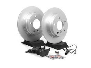 ES#2598592 - E36RPSR1-KT - Rear Brake Service Kit - Featuring ECS V5 rotors and ECS DD23 ceramic pads. - Assembled By ECS - BMW