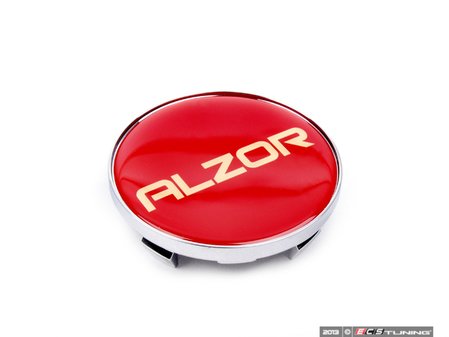 ES#2702739 - 2018CAP - Center Cap - Red/Chrome - Priced Each - Add a custom touch to your Alzor 881 wheels - Alzor - Audi BMW Volkswagen